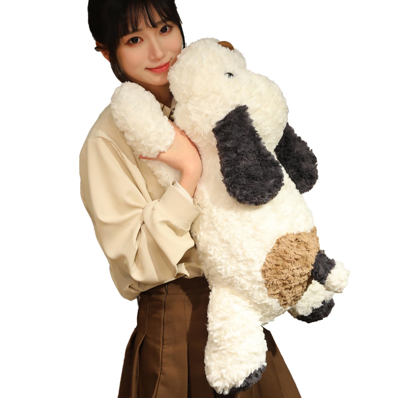 Hronsa Dog Weighted Stuffed Animal, 5.7 Lbs 25.5 Inch Weighted Dog Plush Toy Large Dog Stuffed Animals Weighted Puppy Plush Anim